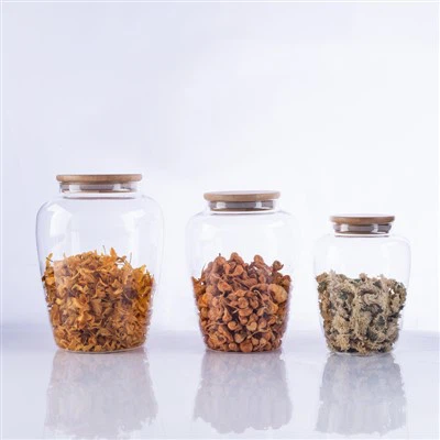 Borosilicate Glass Jar with Bamboo Lid